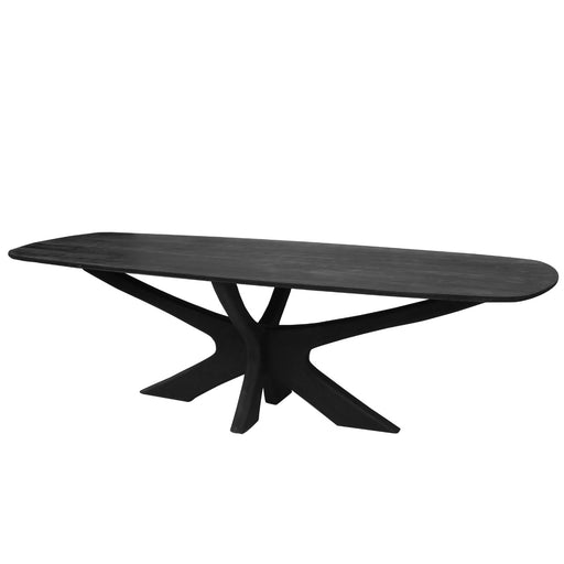 Brix Eettafel Mangohout Zwart 220x100 cm-Eettafels-Livingfurn