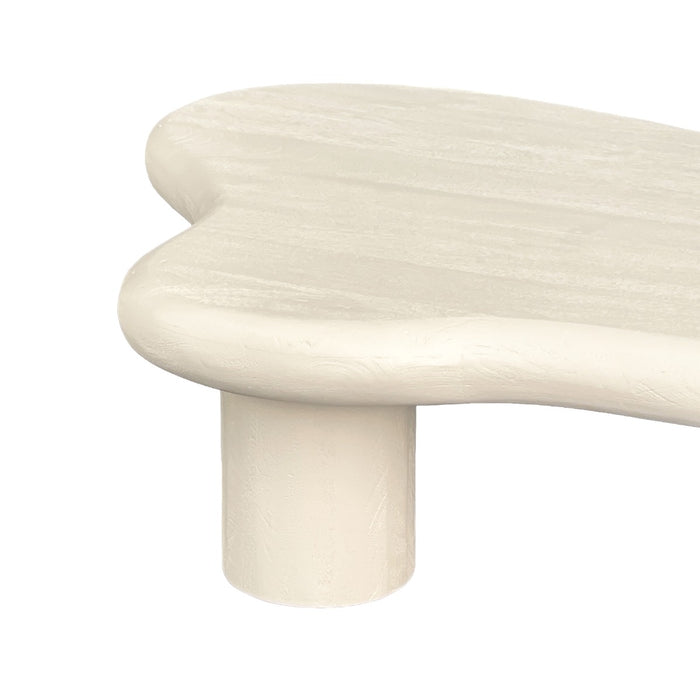 Salontafel Feline Beton Wit 120x88cm