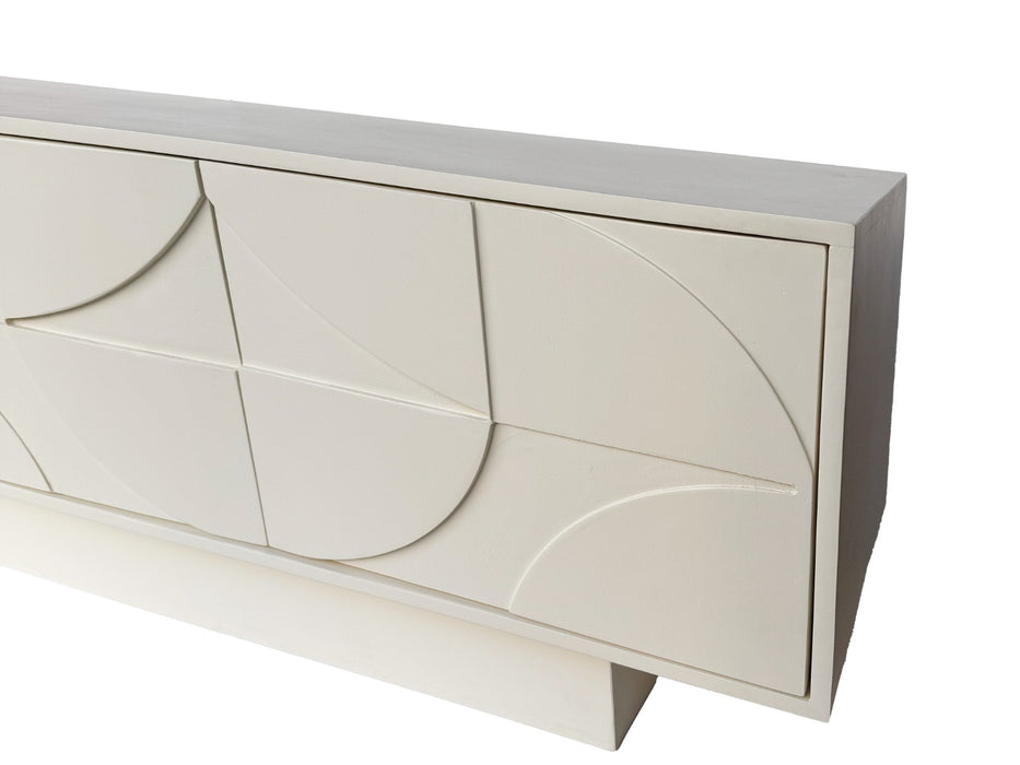 Dressoir Fiore Gelakt Hout Crème 210cm