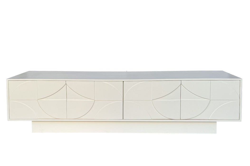 Dressoir Fiore Gelakt Hout Crème 210cm
