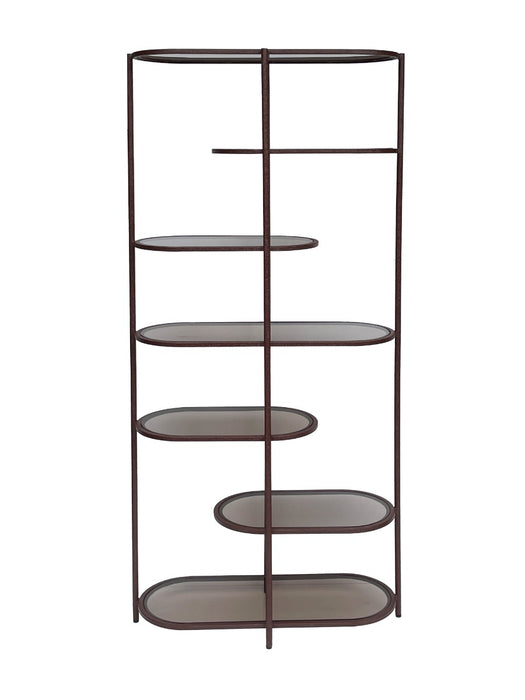 Brix Jill Burgundy 190cm - Rood - Metaal-Vakkenkasten-Livingfurn