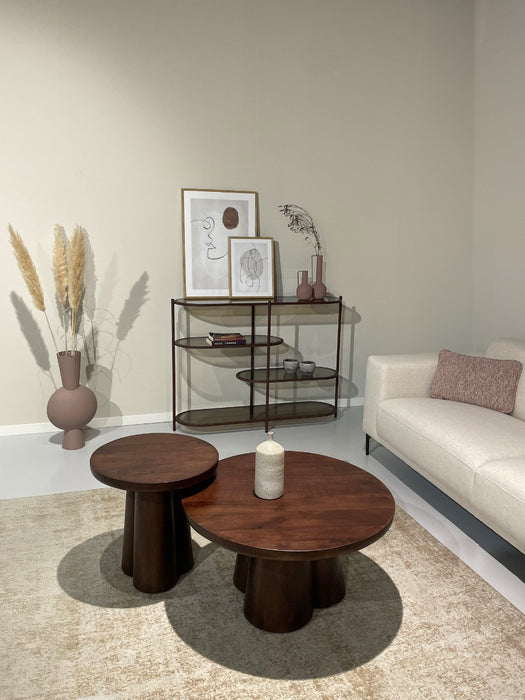 Brix Jill Burgundy 90cm - Rood - Metaal-Vakkenkasten-Livingfurn