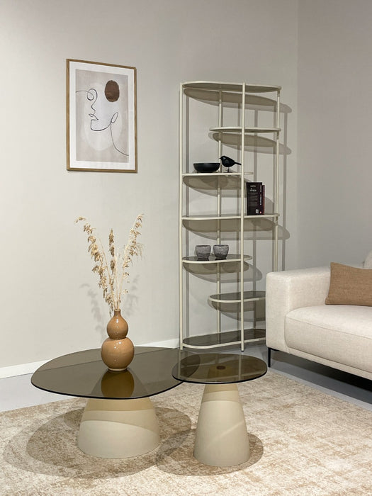 Brix Jill Off White 190cm - Crème wit - Metaal-Vakkenkasten-Livingfurn