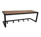 Brix Kapstok Mangohout Zwart 26 cm 26x75x35 cm-Kapstokken-Livingfurn