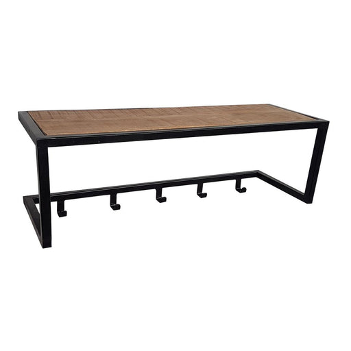 Brix Kapstok Mangohout Zwart 26 cm-Kapstokken-Livingfurn