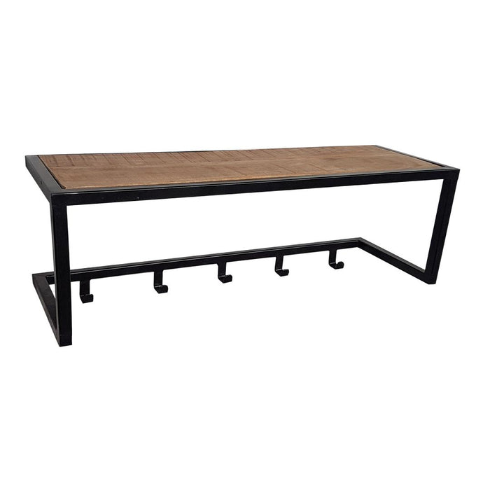 Brix Kapstok Mangohout Zwart 26 cm-Kapstokken-Livingfurn