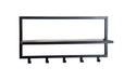 Brix Kapstok Mangohout Zwart 70 cm-Kapstokken-Livingfurn