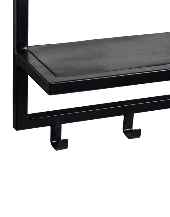 Brix Kapstok Mangohout Zwart 70 cm-Kapstokken-Livingfurn