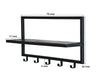 Brix Kapstok Mangohout Zwart 70 cm-Kapstokken-Livingfurn
