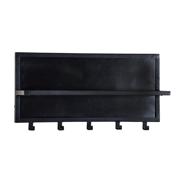 Brix Kapstok Mangohout Zwart 70 cm-Kapstokken-Livingfurn