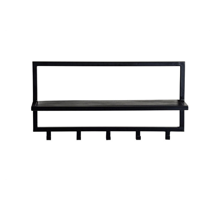 Brix Kapstok Mangohout Zwart 70 cm-Kapstokken-Livingfurn