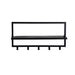 Brix Kapstok Mangohout Zwart 70 cm-Kapstokken-Livingfurn