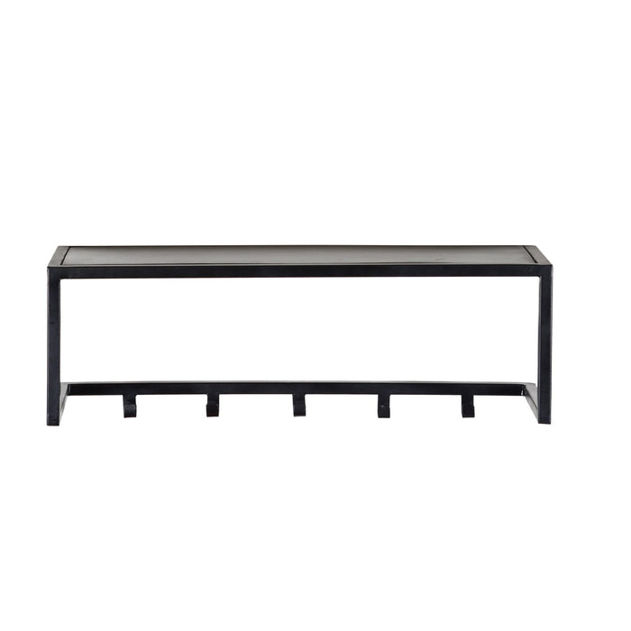 Brix Kapstok Mangohout Zwart 78 cm-Kapstokken-Livingfurn