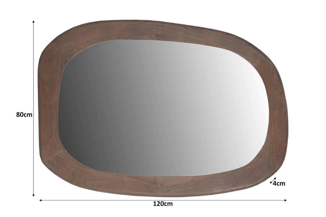 Spiegel Mauro Hout Bruin 120x80cm