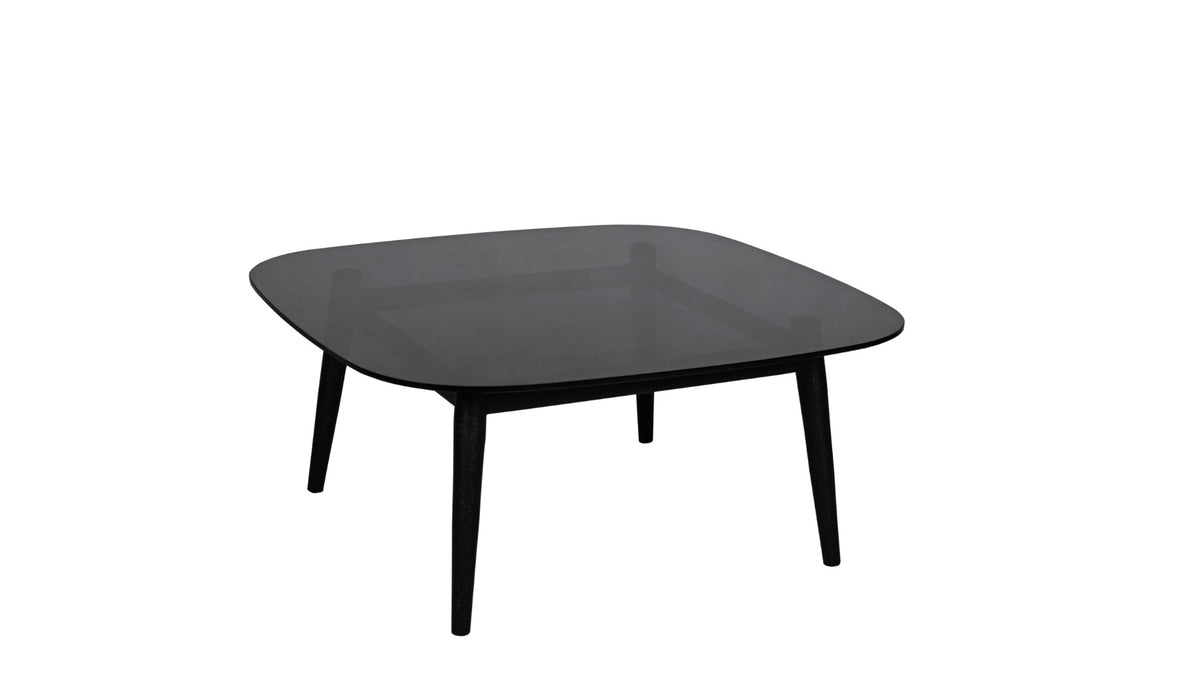 Bijzettafel Merle Rookglas Zwart 75cm