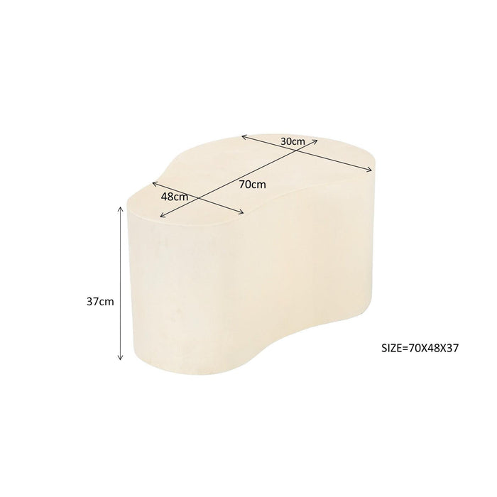 Brix Salontafel Beton Beige 70x49 cm-Salontafels-Livingfurn