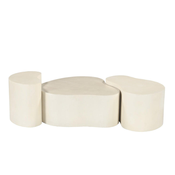 Brix Salontafel Beton Beige 85x70 cm-Salontafels-Livingfurn