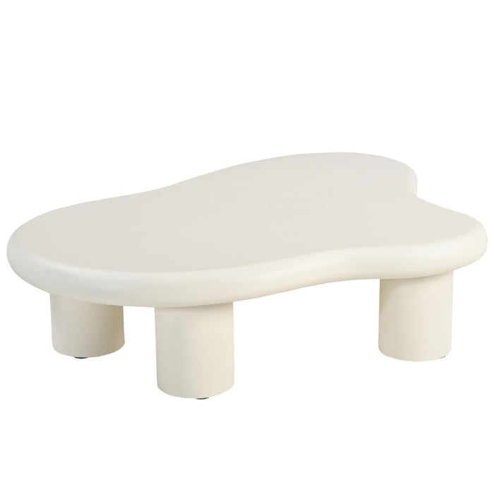 Brix Salontafel Beton Crème wit 120x88 cm-Salontafels-Livingfurn