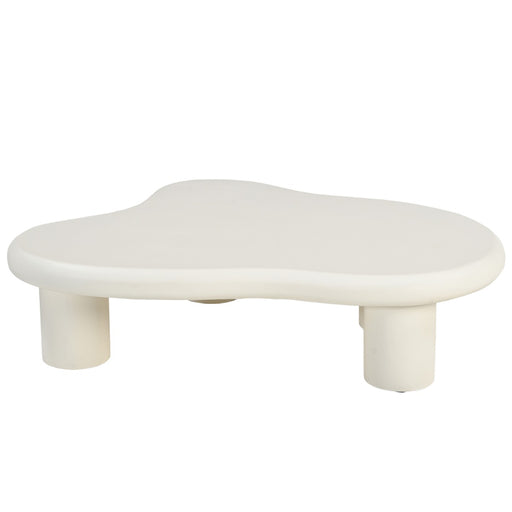 Brix Salontafel Beton Crème wit 120x88 cm-Salontafels-Livingfurn