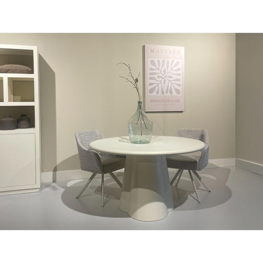 Brix Salontafel Beton Crème wit 130 cm 130x130x76 cm-Salontafels-Livingfurn