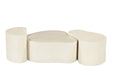 Brix Salontafel Beton Crème wit 28x49 cm-Salontafels-Livingfurn
