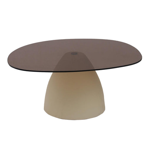 Brix Salontafel Glas Beige 76 cm 76x86x35 cm-Salontafels-Livingfurn