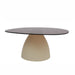 Brix Salontafel Glas Beige 76 cm-Salontafels-Livingfurn