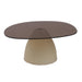 Brix Salontafel Glas Beige 76 cm-Salontafels-Livingfurn