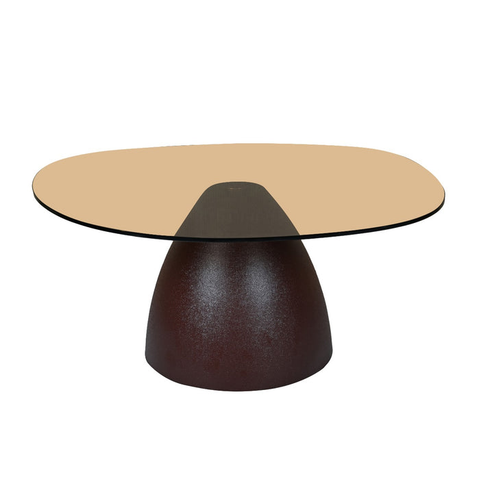 Brix Salontafel Glas Bruin 76 cm-Salontafels-Livingfurn