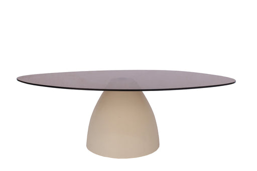 Brix Salontafel Glas Crème wit 65x110 cm-Salontafels-Livingfurn