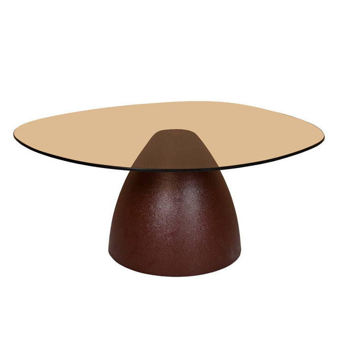Brix Salontafel Glas Rood 76 cm-Salontafels-Livingfurn
