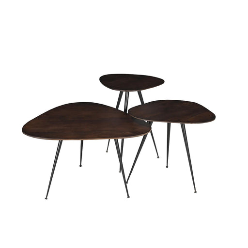 Brix Salontafel Mangohout Bruin 70 cm 70x70x39 cm-Salontafels-Livingfurn