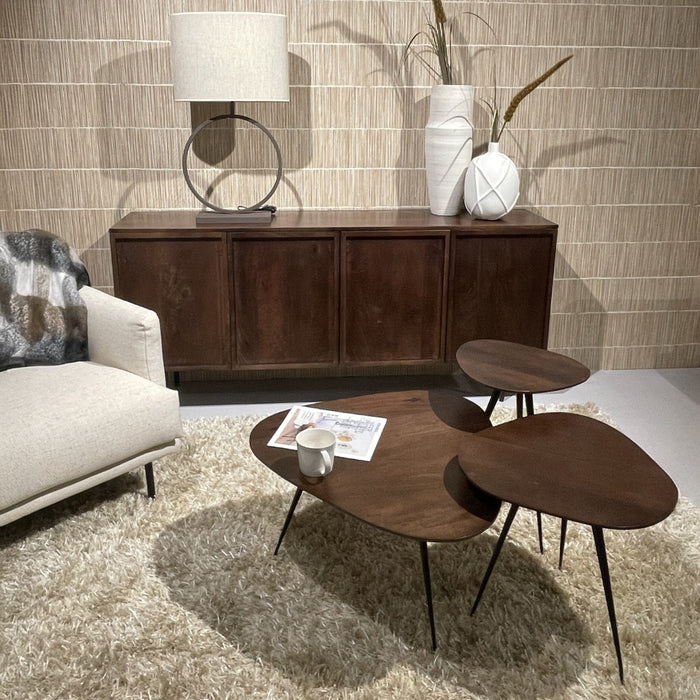 Brix Salontafel Mangohout Bruin 70 cm-Salontafels-Livingfurn