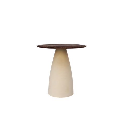 Brix Salontafel Mangohout Crème wit 43 cm 43x50x42 cm-Salontafels-Livingfurn