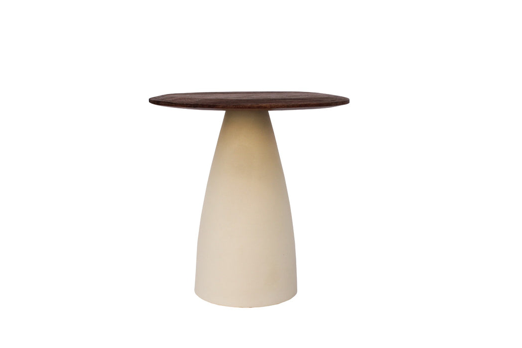 Brix Salontafel Mangohout Crème wit 43 cm-Salontafels-Livingfurn