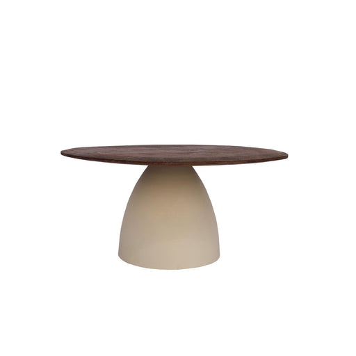 Brix Salontafel Mangohout Crème wit 76 cm 76x86x37 cm-Salontafels-Livingfurn
