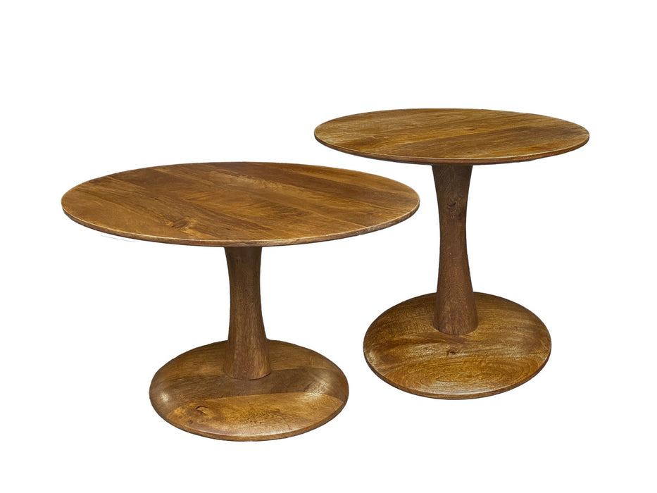 Brix Salontafel Mangohout Naturel hout 50 cm-Salontafels-Livingfurn