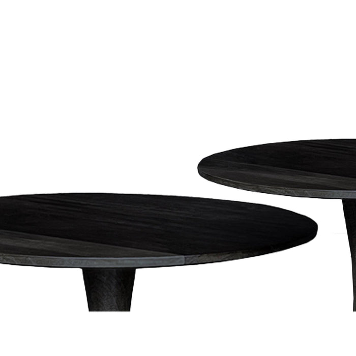 Brix Salontafel Mangohout Zwart 50 cm-Salontafels-Livingfurn