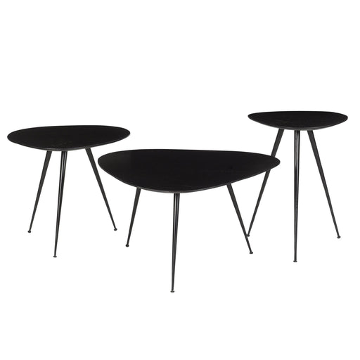 Brix Salontafel Mangohout Zwart 70 cm Zwart-Salontafels-Livingfurn