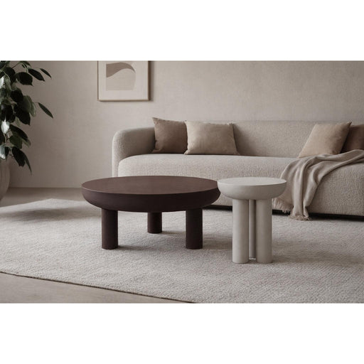 Brix Salontafel Metaal Bruin 85 cm 85x85x40 cm-Salontafels-Livingfurn