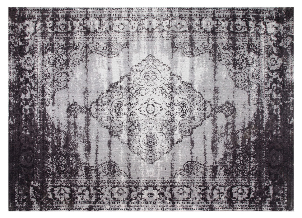 Brix Vloerkleed Katoen Zwart 200x290 cm-Rechthoekige vloerkleden-Livingfurn