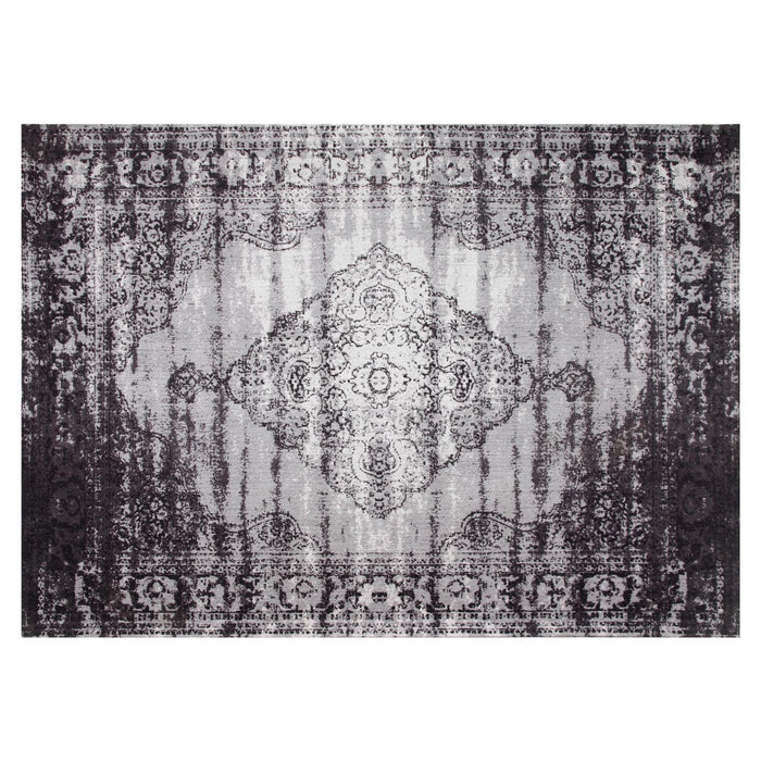 Brix Vloerkleed Katoen Zwart 200x290 cm-Rechthoekige vloerkleden-Livingfurn