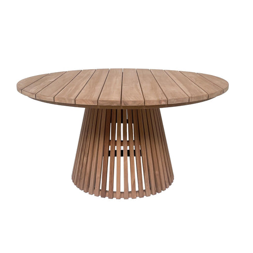 Buitentafel Cindo Teakhout Naturel hout 120 cm 120x120x75 cm-Tuinmeubels-Livingfurn