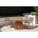 Buitentafel Cindo Teakhout Naturel hout 120 cm-Tuinmeubels-Livingfurn