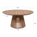 Buitentafel Cindo Teakhout Naturel hout 120 cm-Tuinmeubels-Livingfurn