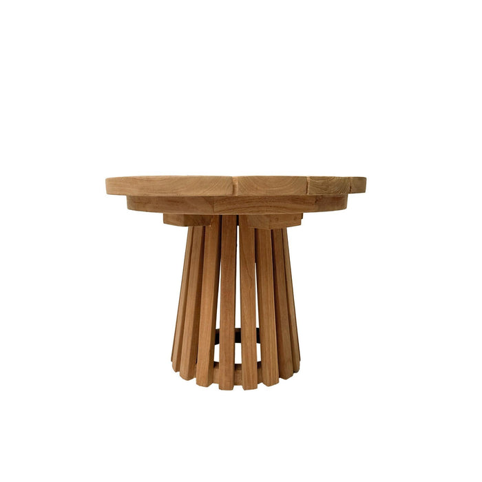 Buitentafel Cindo Teakhout Naturel hout 50 cm-Tuinmeubels-Livingfurn