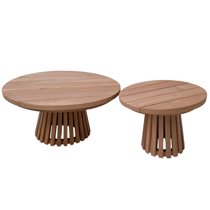Buitentafel Cindo Teakhout Naturel hout 50 cm-Tuinmeubels-Livingfurn