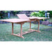 Buitentafel Extension Teakhout Naturel hout 100x180 cm-Tuinmeubels-Livingfurn