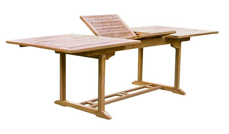 Buitentafel Extension Teakhout Naturel hout 100x180 cm-Tuinmeubels-Livingfurn