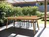 Buitentafel Lugano Teakhout Naturel hout 100x180 cm-Buitentafels-Livingfurn